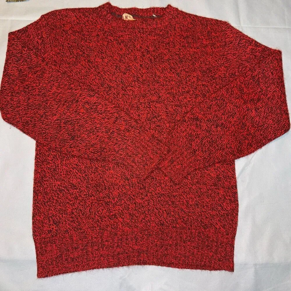 McGregor RARE Vintage Men's 44 Land Of The Rising Sun KNUTUN Red Crew Sweater
